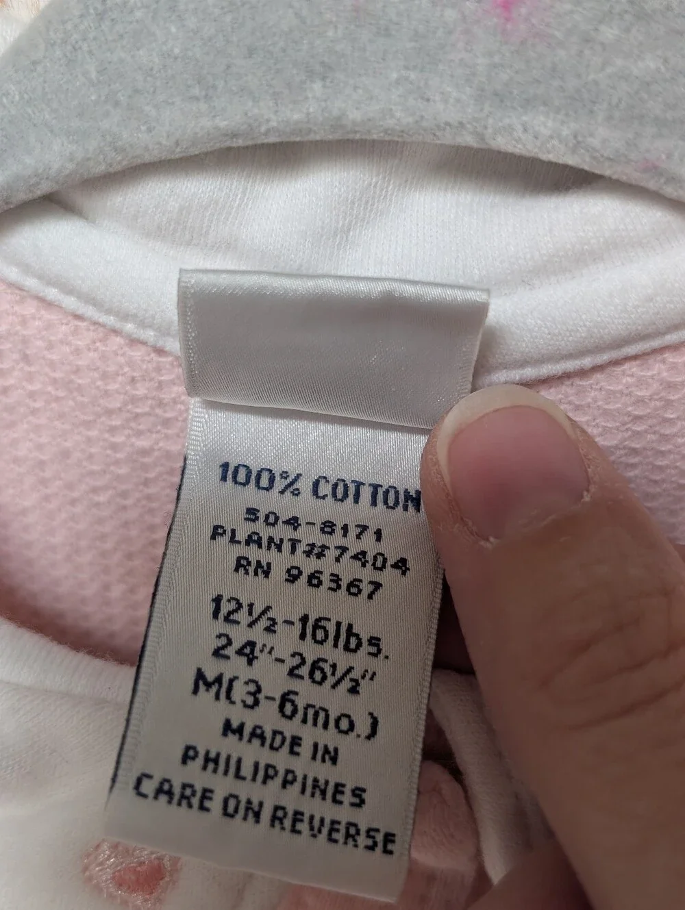 Vintage OshKosh B'Gosh baby girl 3-6 mos pink bubble romper peter pan collar